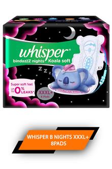 Whisper B Nights Xxxl+ 8pads